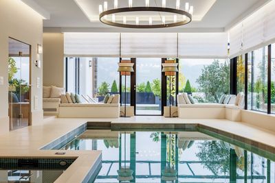 Systèmes rideaux drapés, SG 2360, Colorama 2, Villa at the lake, Lucerne, Switzerland