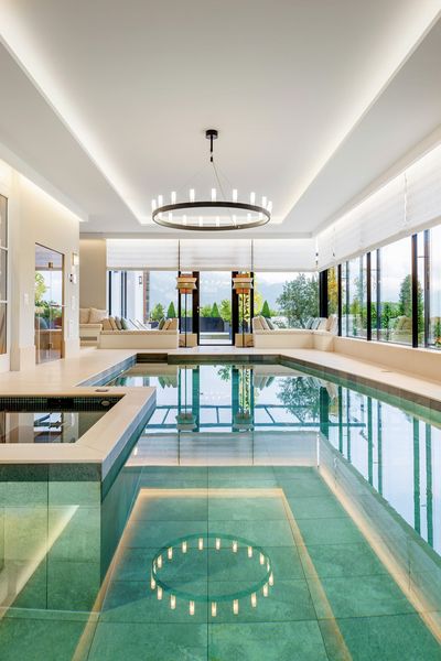 Systèmes rideaux drapés, SG 2360, Colorama 2, Villa at the lake, Lucerne, Switzerland