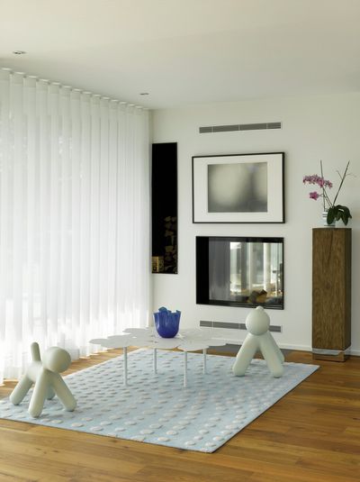 Systèmes de rideaux, SG 6010, Colorama 1, Room shot "Private Home", Gümligen, Switzerland, Wave